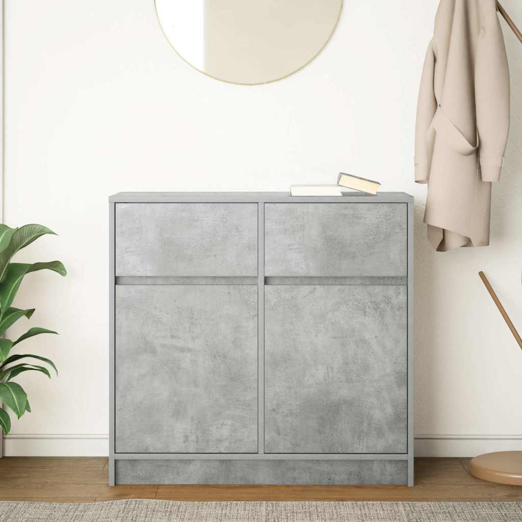 Sideboard With Drawer 80X34X76 Cm Engineered Wood