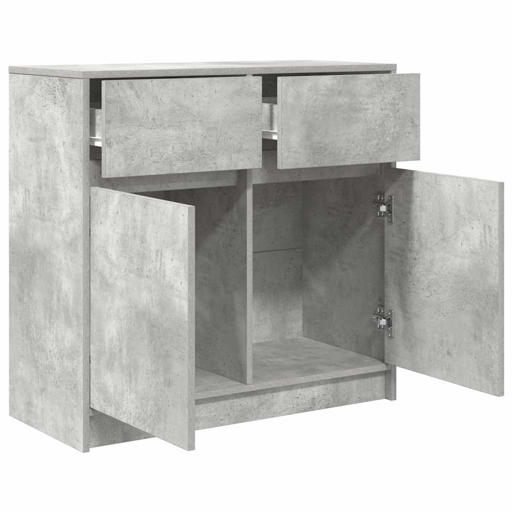 Sideboard With Drawer 80X34X76 Cm Engineered Wood