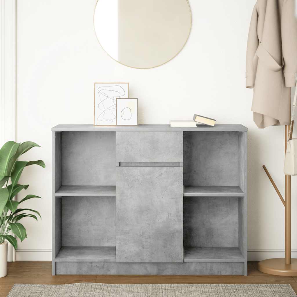 Sideboard With Drawer 101X35X76 Cm Engineered Wood