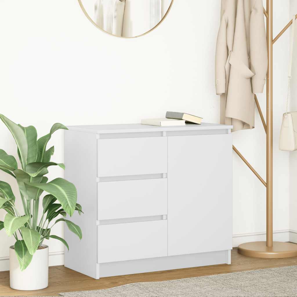 Sideboard With Drawer 71X35X65 Cm Engineered Wood
