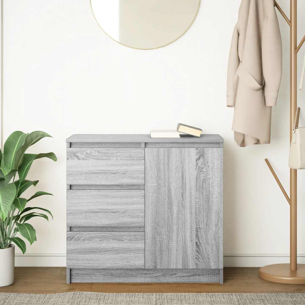 Sideboard With Drawer 71X35X65 Cm Engineered Wood