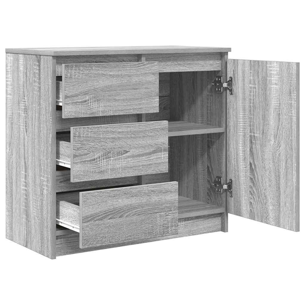 Sideboard With Drawer 71X35X65 Cm Engineered Wood