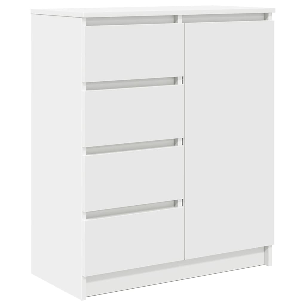 Sideboard Storage Cabinet Drawers Engineered Wood 71X35X84Cm Modern Smoked Oak 7