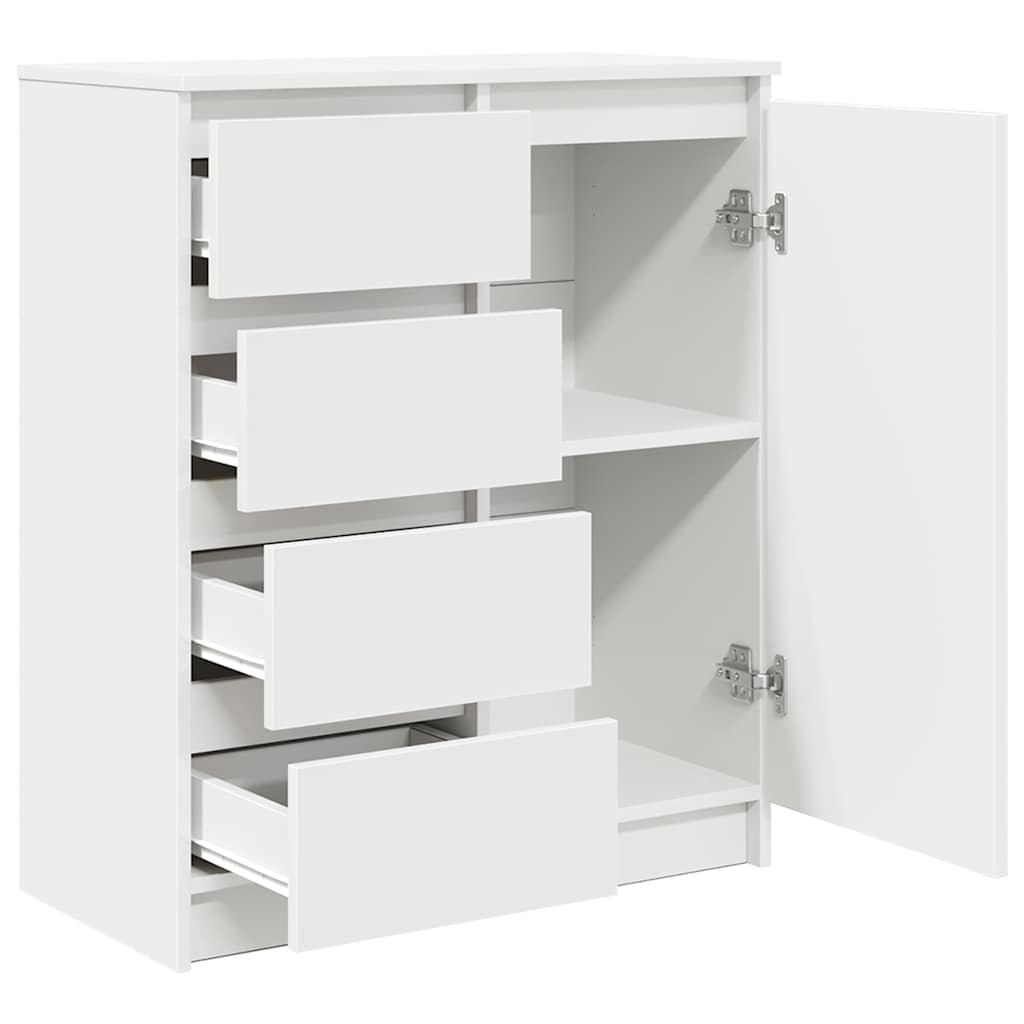 Sideboard Storage Cabinet Drawers Engineered Wood 71X35X84Cm Modern Smoked Oak 7