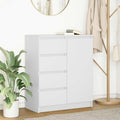 Sideboard Storage Cabinet Drawers Engineered Wood 71X35X84Cm Modern Smoked Oak 7