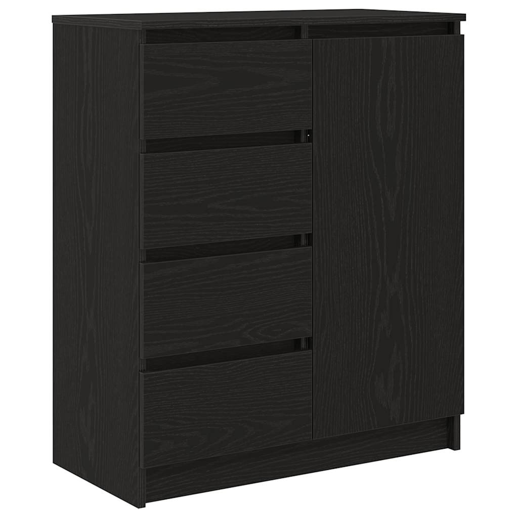 Sideboard Storage Cabinet Drawers Engineered Wood 71X35X84Cm Modern Smoked Oak 7
