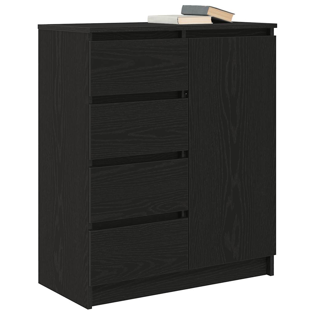 Sideboard Storage Cabinet Drawers Engineered Wood 71X35X84Cm Modern Smoked Oak 7