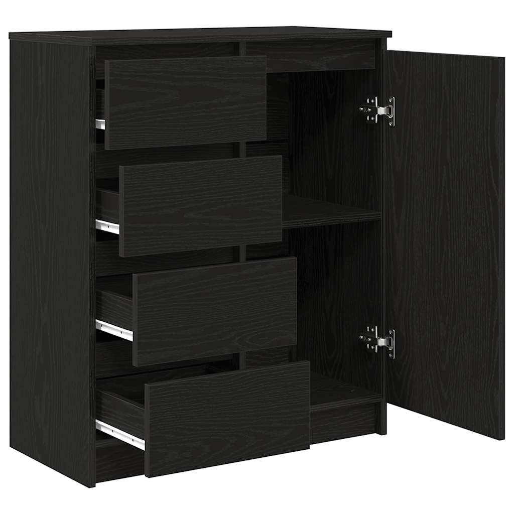 Sideboard Storage Cabinet Drawers Engineered Wood 71X35X84Cm Modern Smoked Oak 7