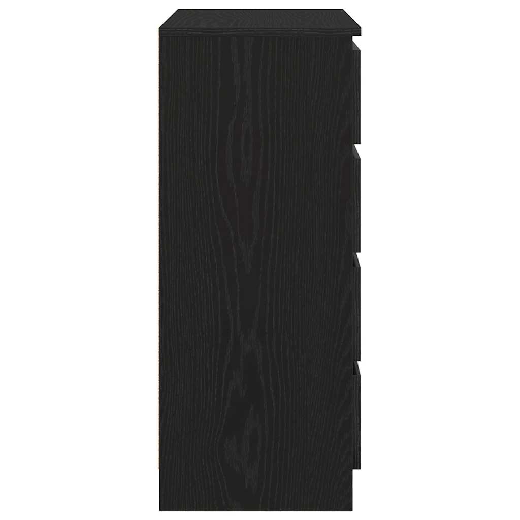 Sideboard Storage Cabinet Drawers Engineered Wood 71X35X84Cm Modern Smoked Oak 7