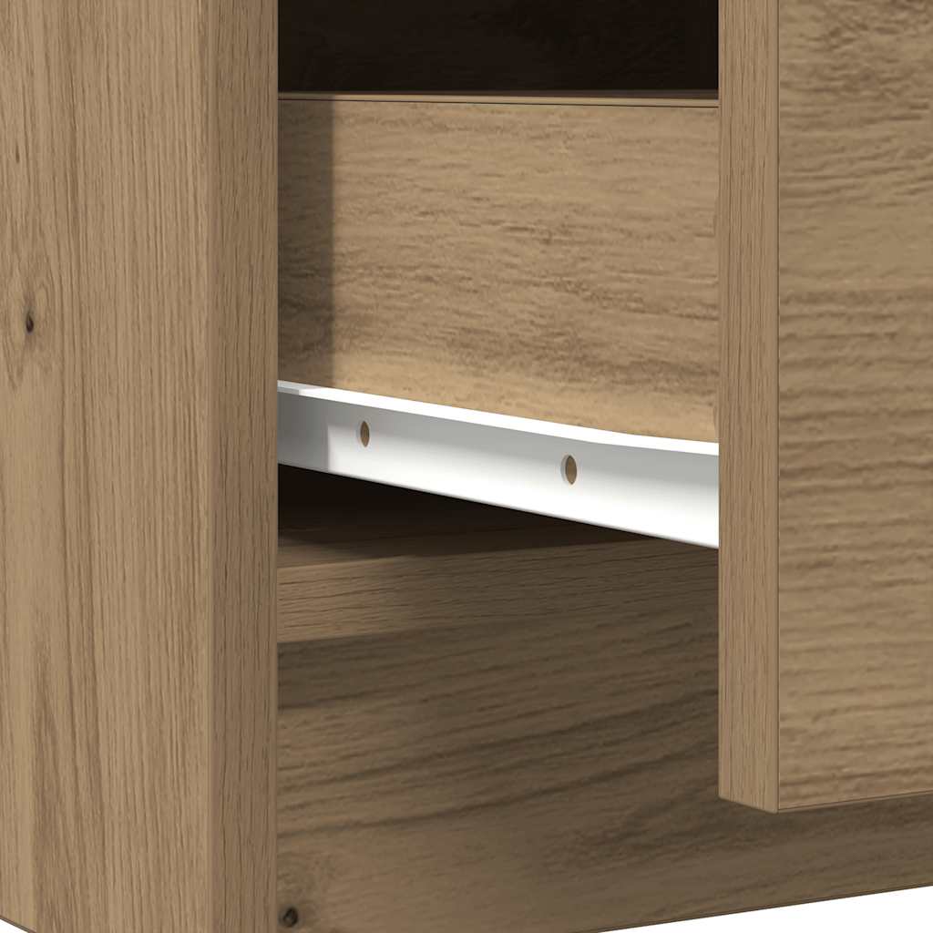 Sideboard With Drawers 71X35X84 Cm Engineered Wood