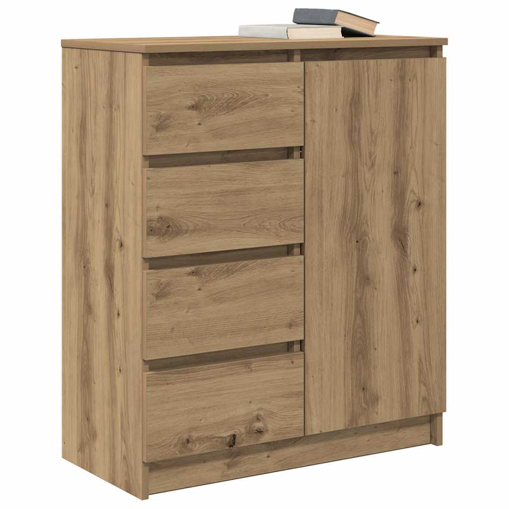Sideboard With Drawers 71X35X84 Cm Engineered Wood