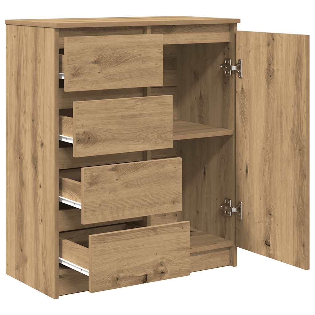 Sideboard With Drawers 71X35X84 Cm Engineered Wood