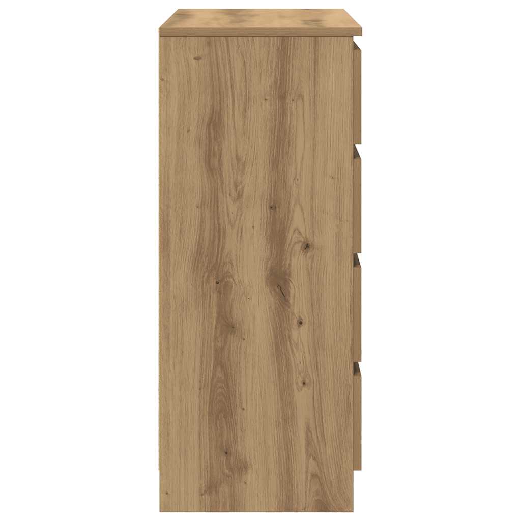 Sideboard With Drawers 71X35X84 Cm Engineered Wood