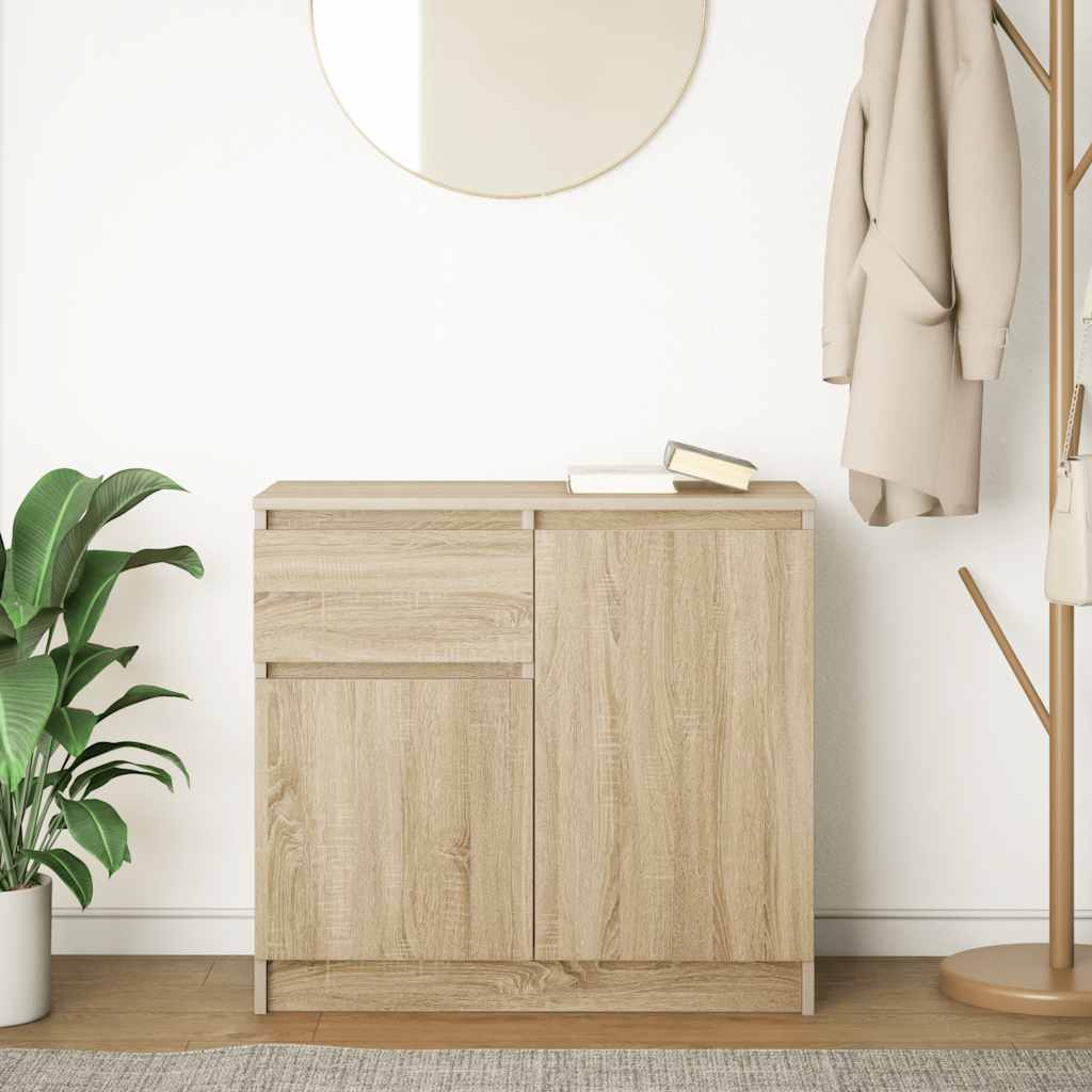 Sideboard With Drawer 71X35X65 Cm Engineered Wood
