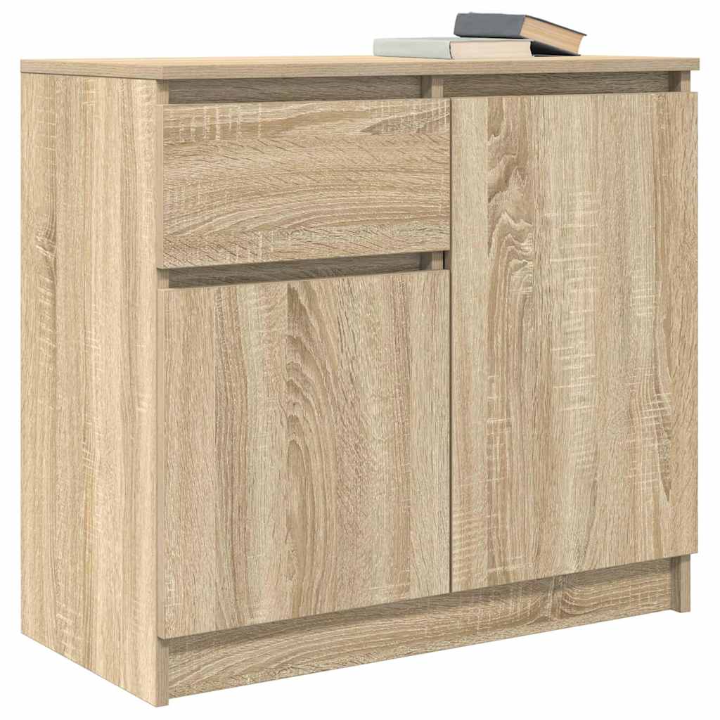 Sideboard With Drawer 71X35X65 Cm Engineered Wood