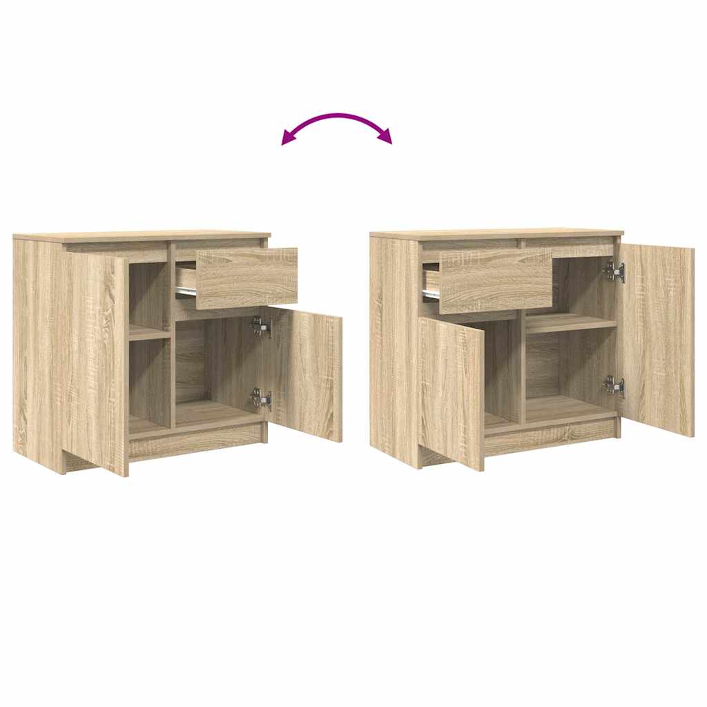 Sideboard With Drawer 71X35X65 Cm Engineered Wood