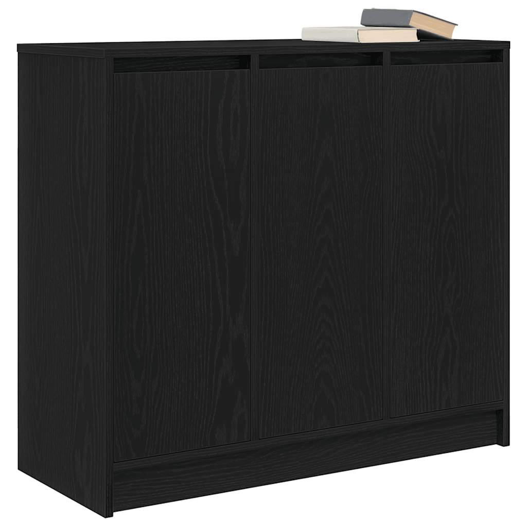 Sideboard Engineered Wood Storage Cabinet 85X34X76Cm Living Room Cupboard White