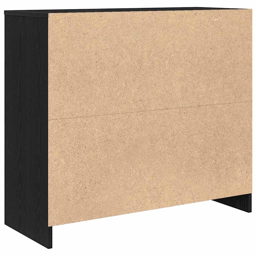 Sideboard Engineered Wood Storage Cabinet 85X34X76Cm Living Room Cupboard White