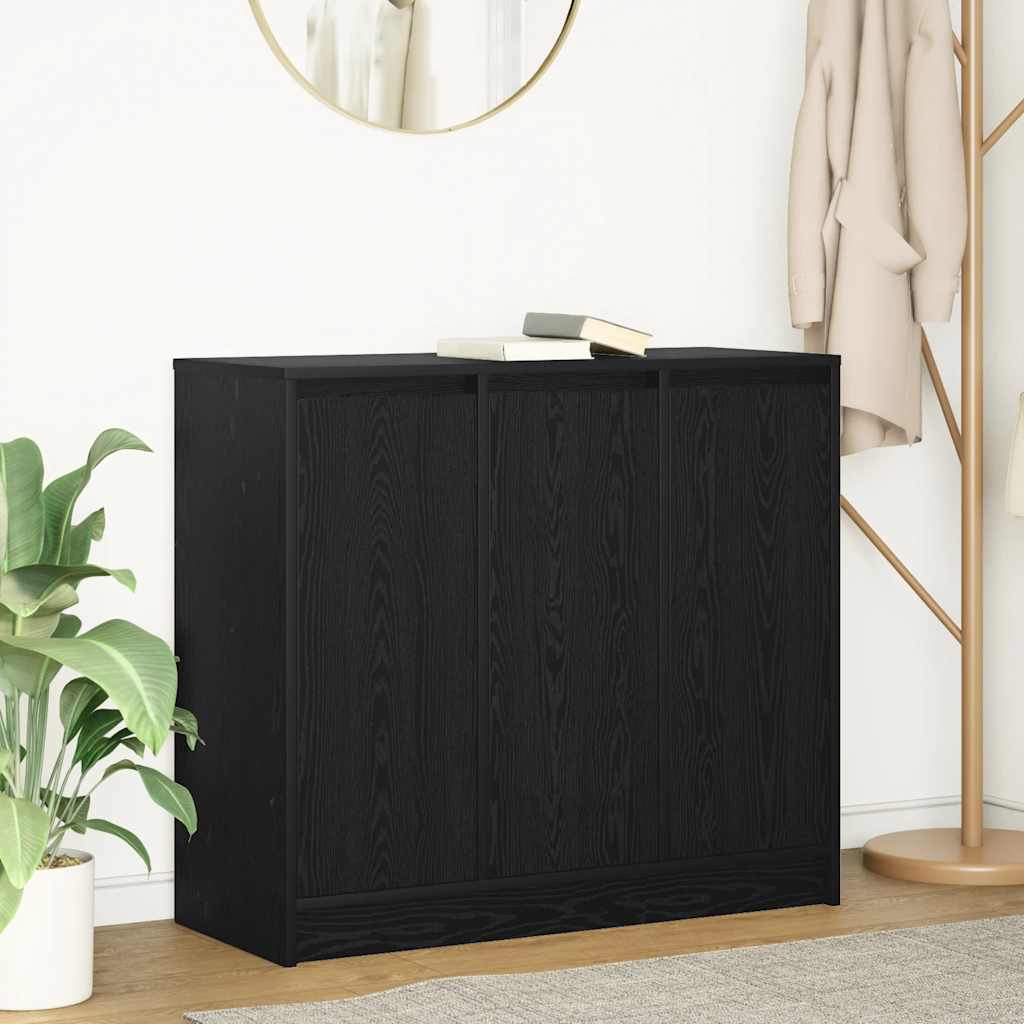 Sideboard Engineered Wood Storage Cabinet 85X34X76Cm Living Room Cupboard White