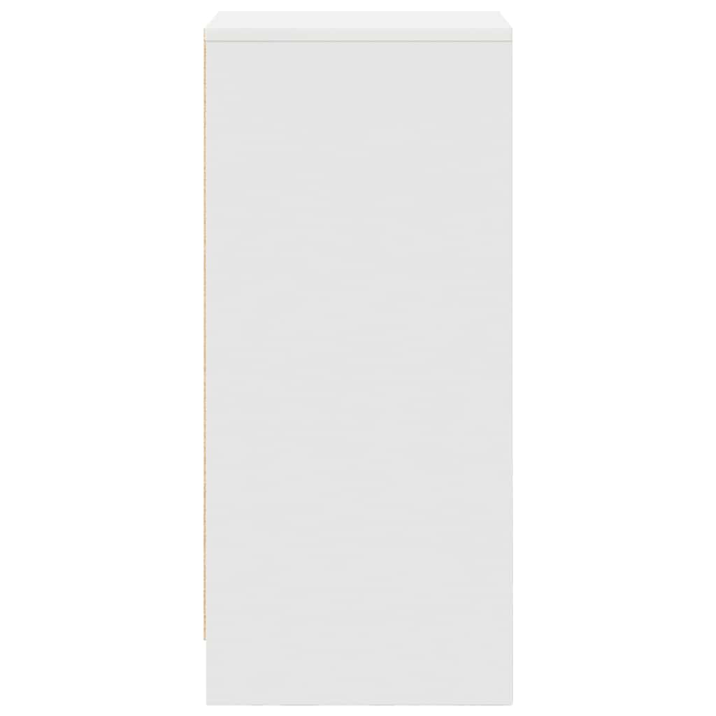 Sideboard 29.5X34X76 Cm Engineered Wood Concrete Grey Artisan Oak Smoked Oak 29.