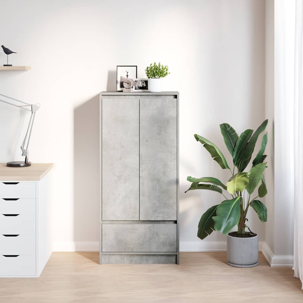 Cabinet With Drawer 55.5X34X119.5 Cm Engineered Wood