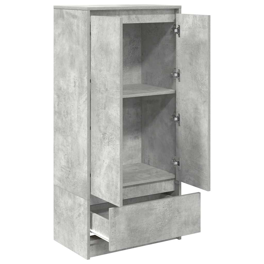 Cabinet With Drawer 55.5X34X119.5 Cm Engineered Wood