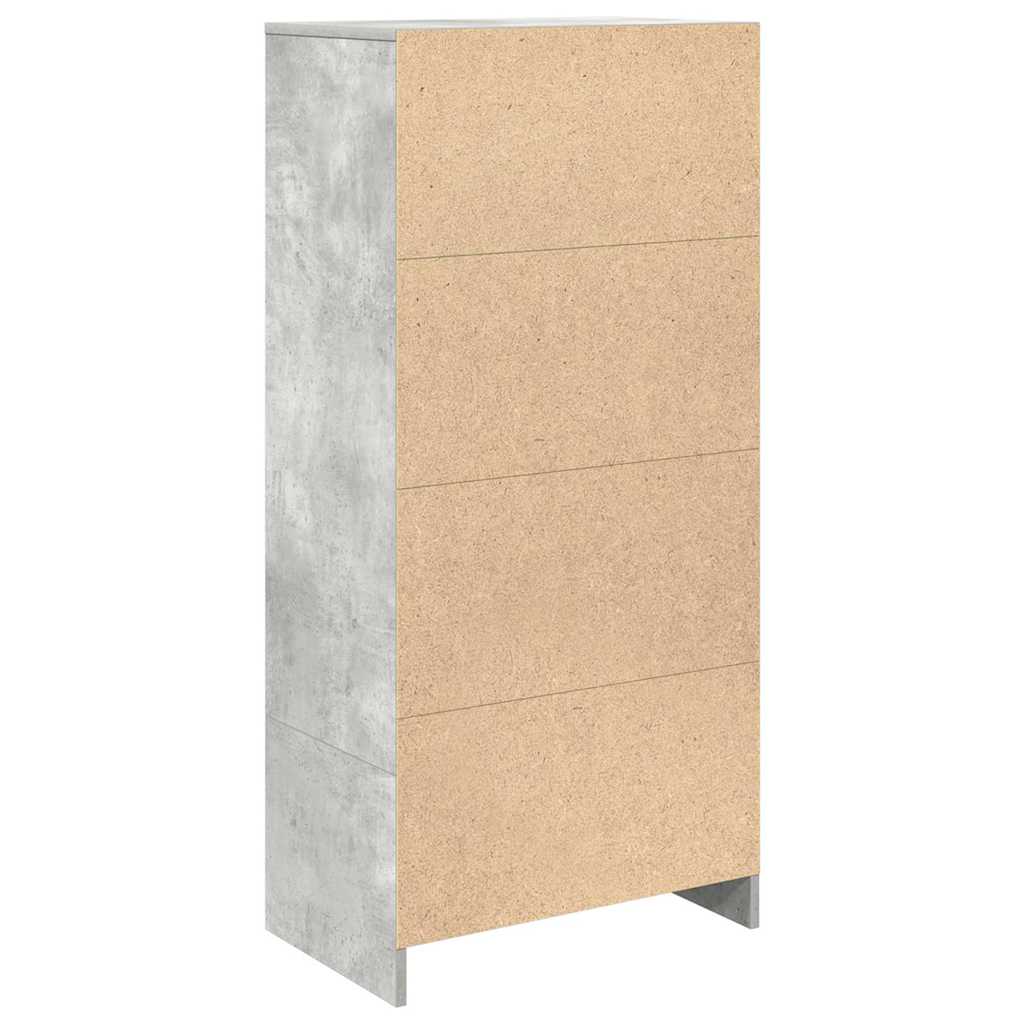 Cabinet With Drawer 55.5X34X119.5 Cm Engineered Wood