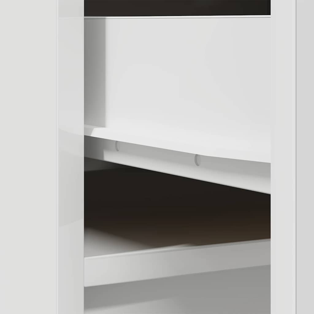 Sideboard Engineered Wood Highboard Storage Cabinet 37.5X35X180Cm Tall Cupboard