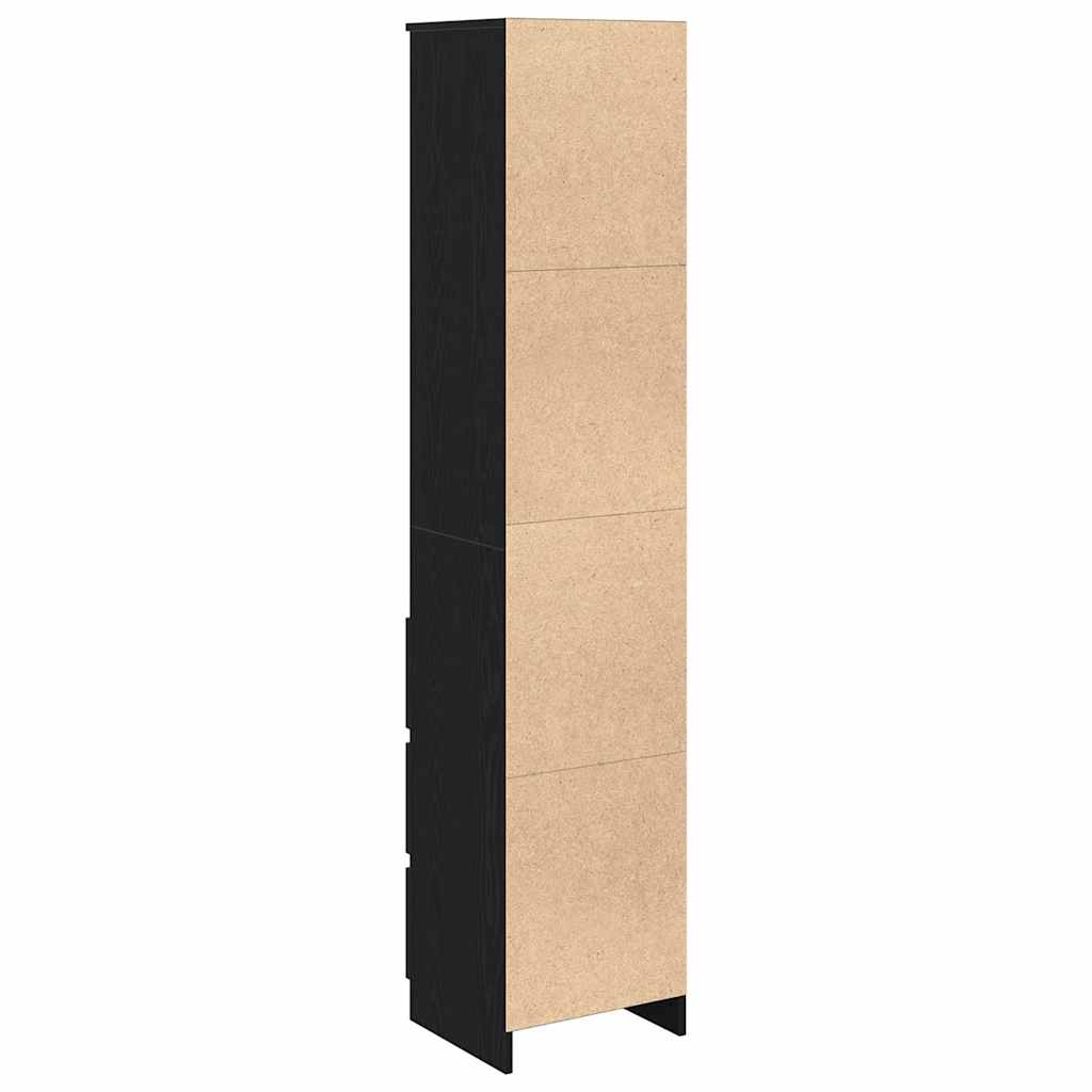 Sideboard Engineered Wood Highboard Storage Cabinet 37.5X35X180Cm Tall Cupboard