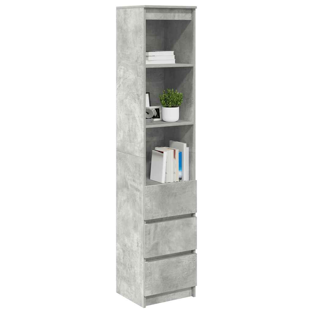 Highboard 37.5X35X180 Cm Engineered Wood