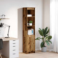 Highboard 70X35X180 Cm Engineered Wood