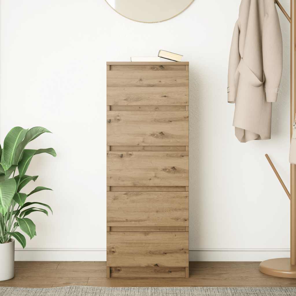 Sideboard With Drawers 37.5X35X99 Cm Engineered Wood