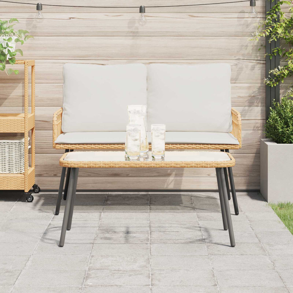 Coffee Table 90 X 45 X 43 Cm Poly Rattan