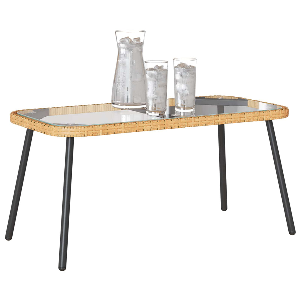 Coffee Table 90 X 45 X 43 Cm Poly Rattan
