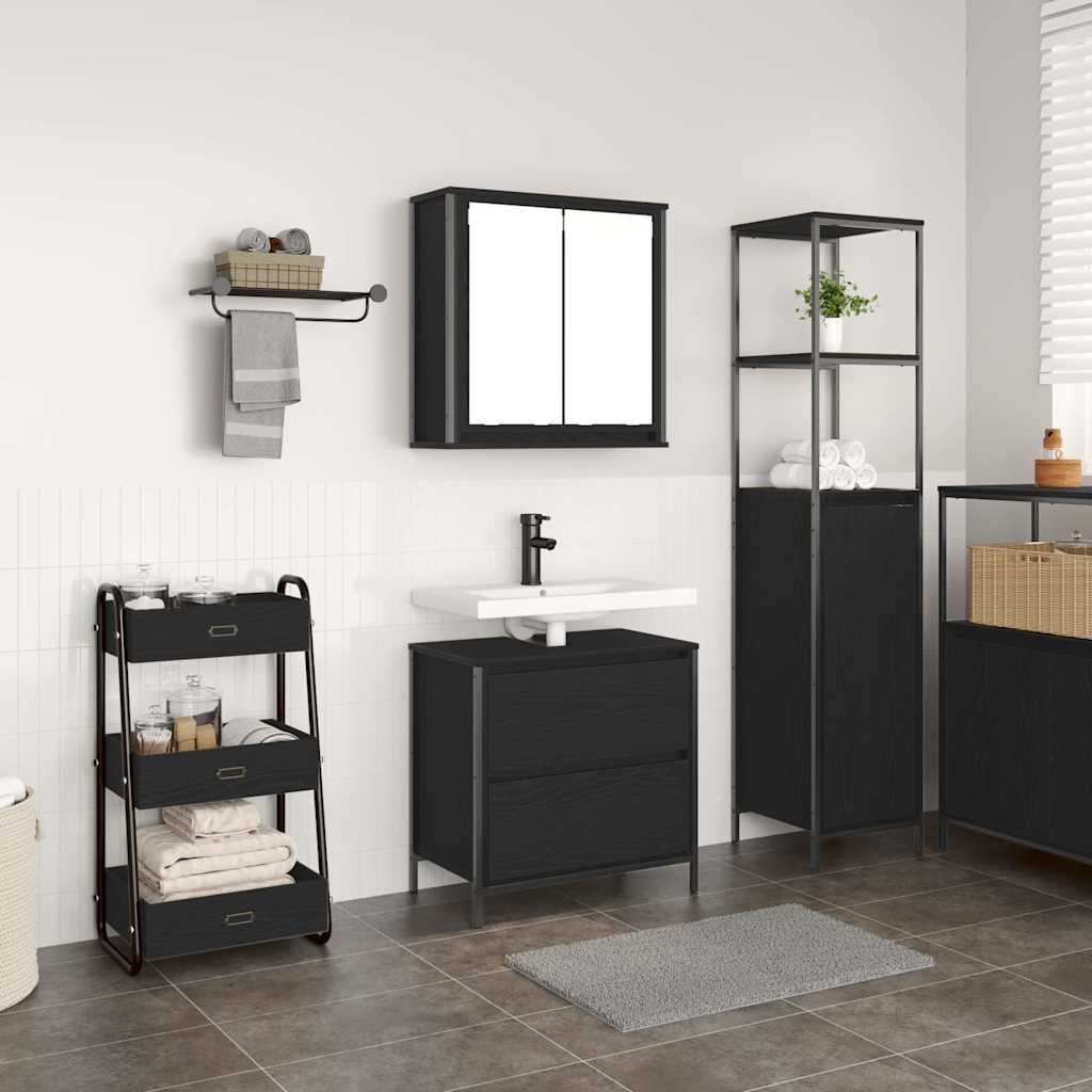 Bathroom Furniture Set 2 Piece Engineered Wood
