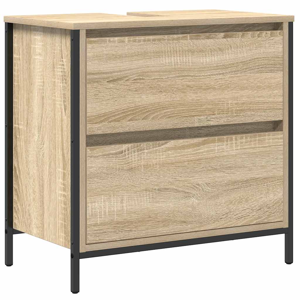 2 Piece Bathroom Furniture Set Engineered Wood