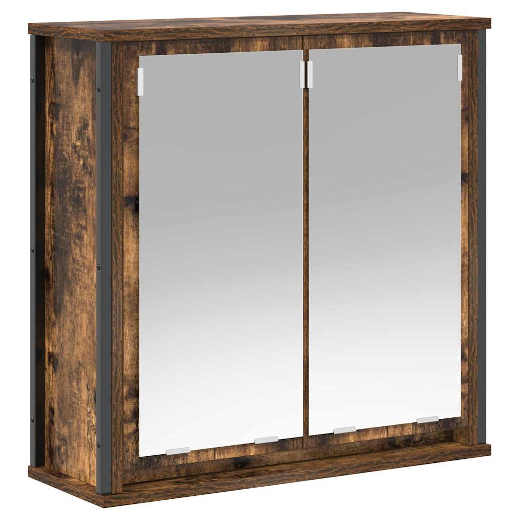 Bathroom Furniture Set Shelf 5 Pcs Brown Engineered Wood