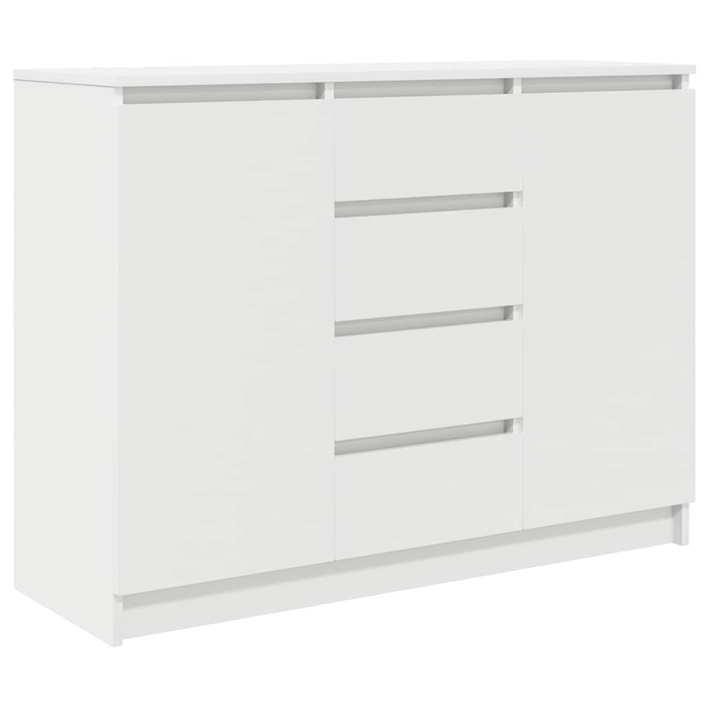 Sideboard With Drawers 100.5X35X76 Cm Engineered Wood