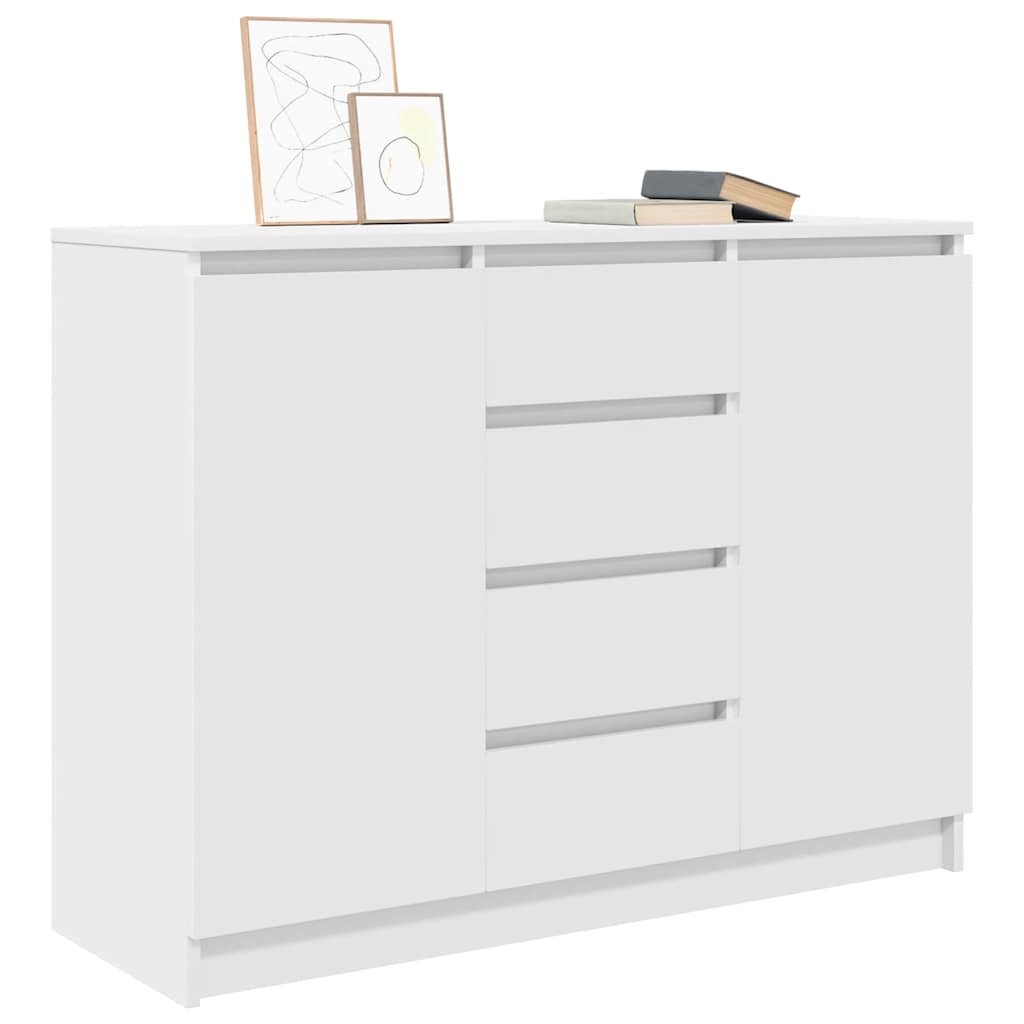 Sideboard With Drawers 100.5X35X76 Cm Engineered Wood