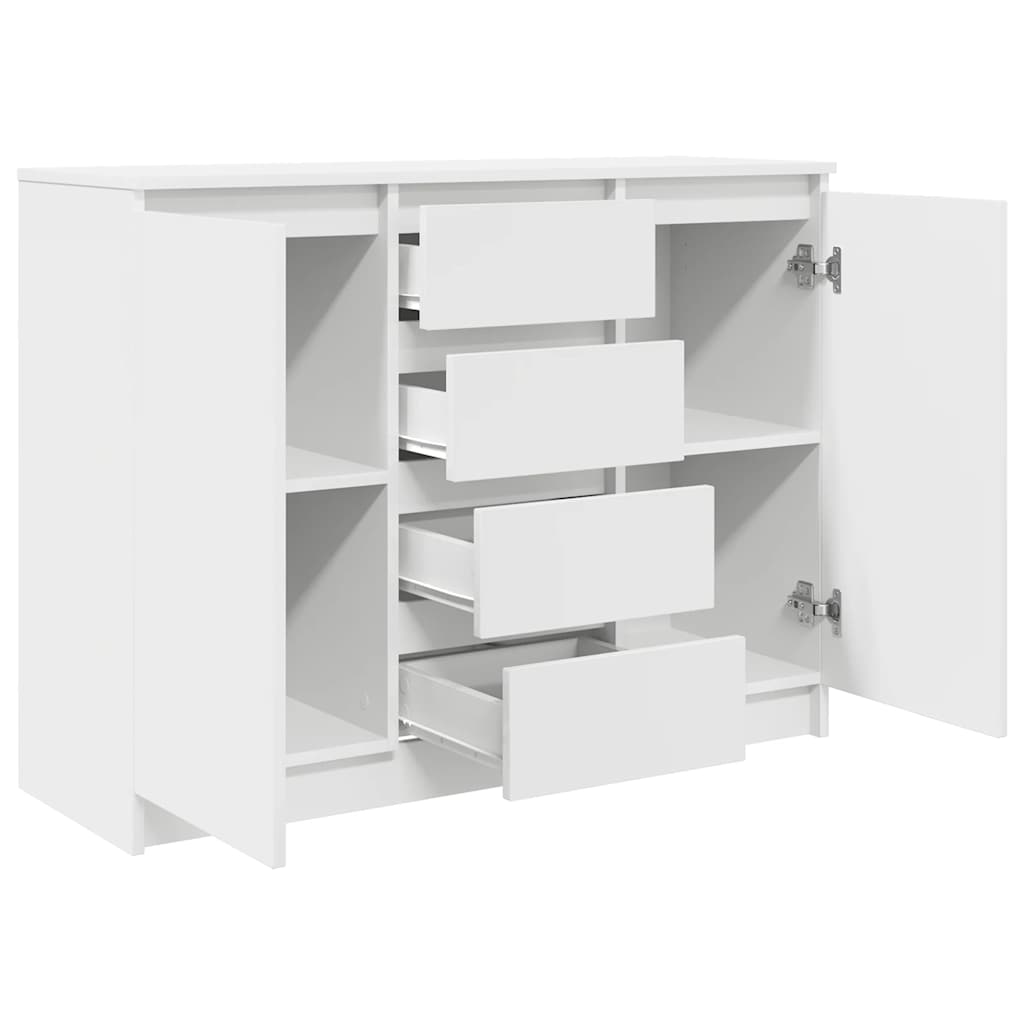 Sideboard With Drawers 100.5X35X76 Cm Engineered Wood