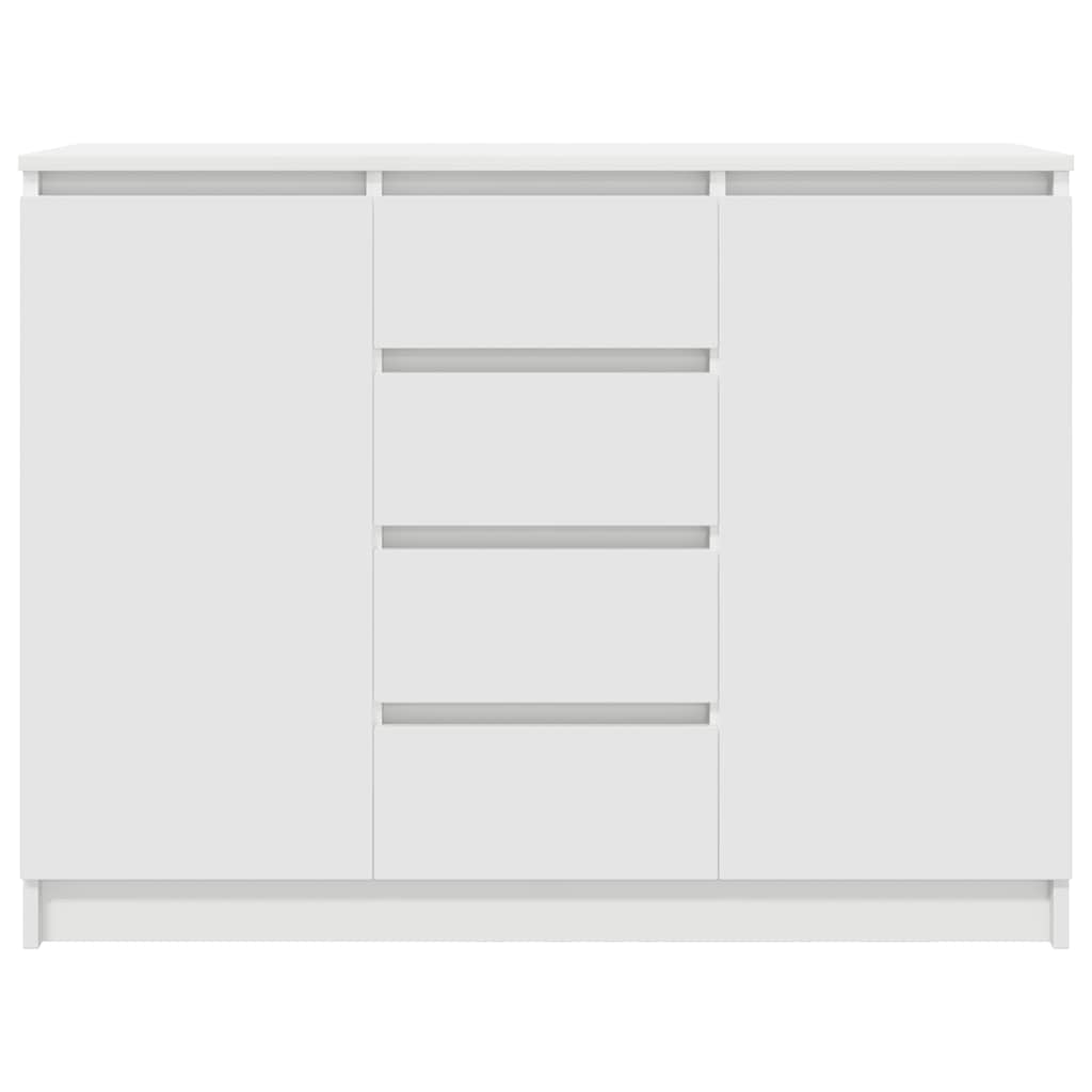 Sideboard With Drawers 100.5X35X76 Cm Engineered Wood