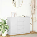 Sideboard With Drawers 100.5X35X76 Cm Engineered Wood