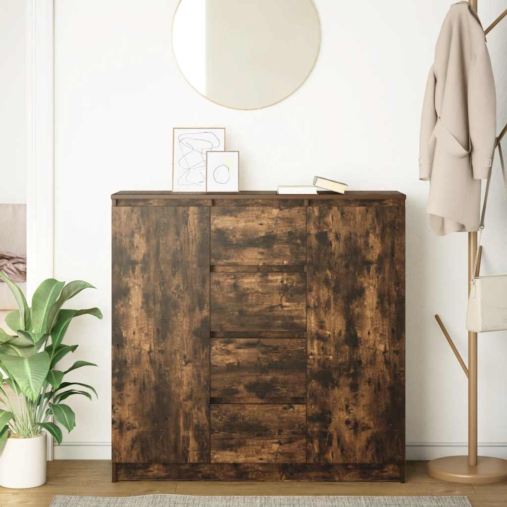Sideboard With Drawers 100.5X35X98.5 Cm Engineered Wood