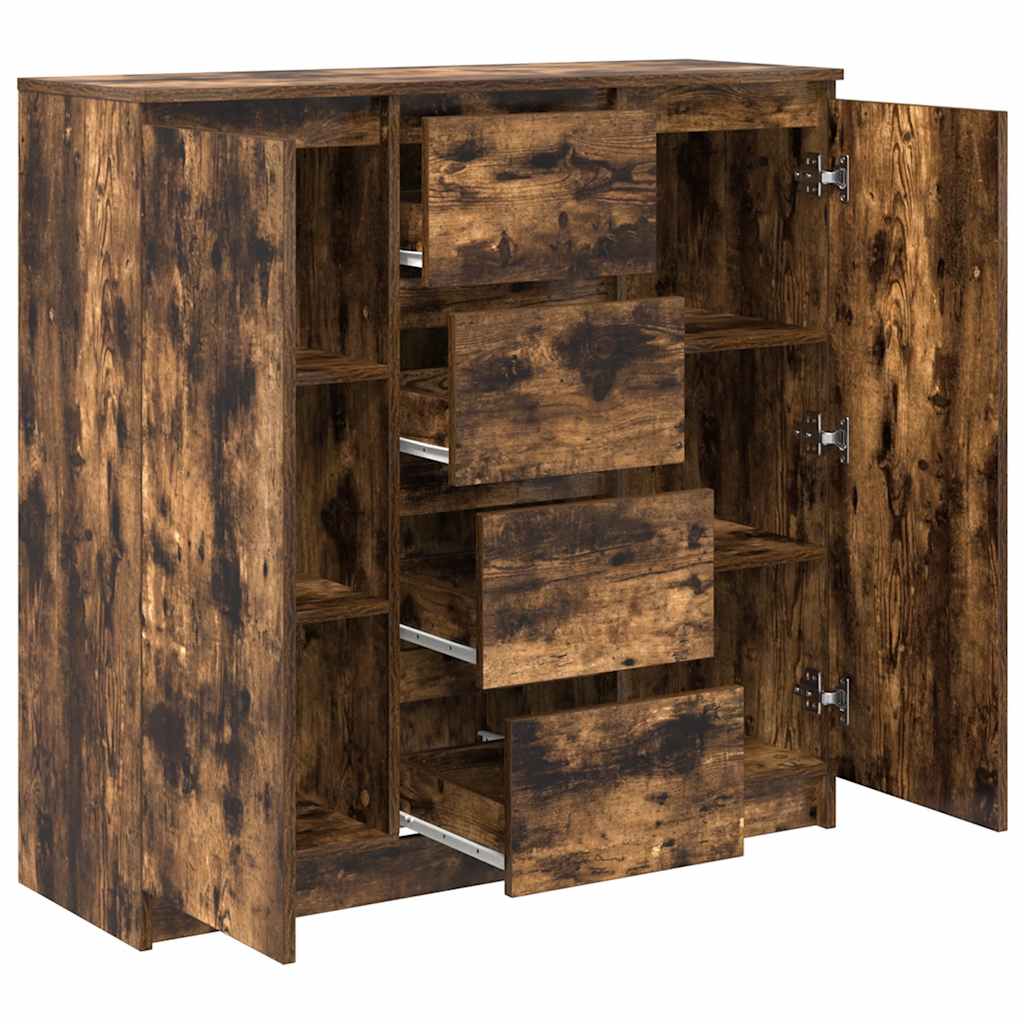 Sideboard With Drawers 100.5X35X98.5 Cm Engineered Wood