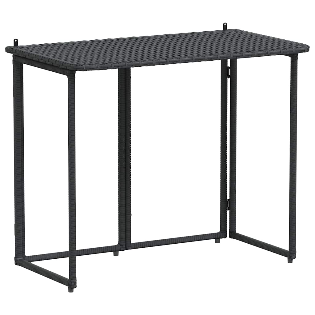 Folding Garden Table 90X51X75 Cm Poly Rattan - Model 4108254