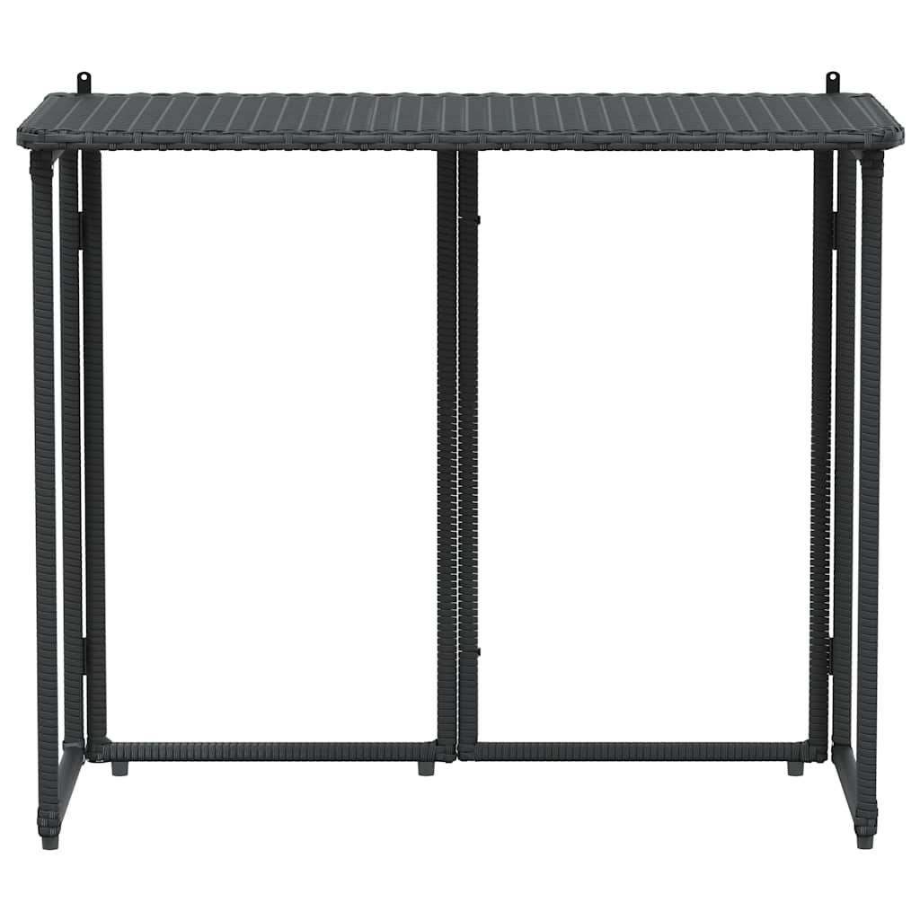 Folding Garden Table 90X51X75 Cm Poly Rattan - Model 4108254