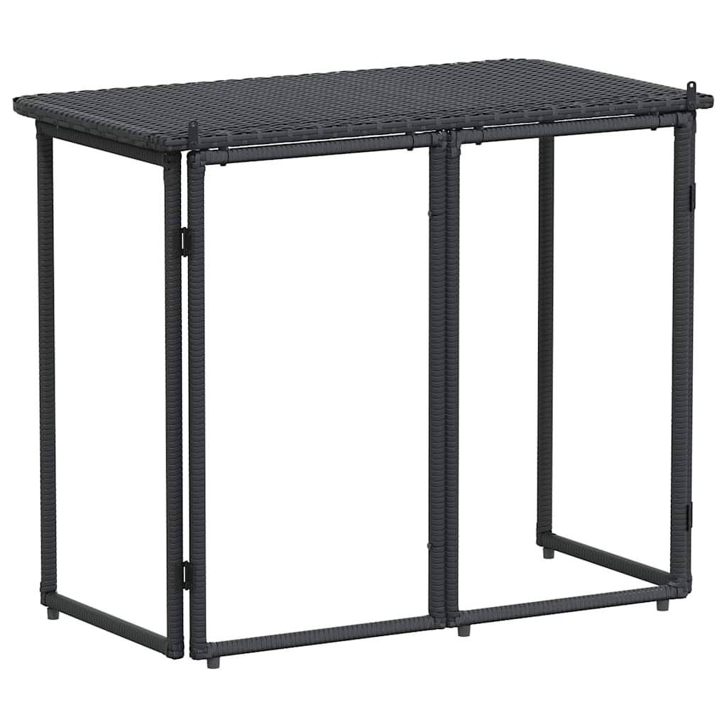 Folding Garden Table 90X51X75 Cm Poly Rattan - Model 4108254