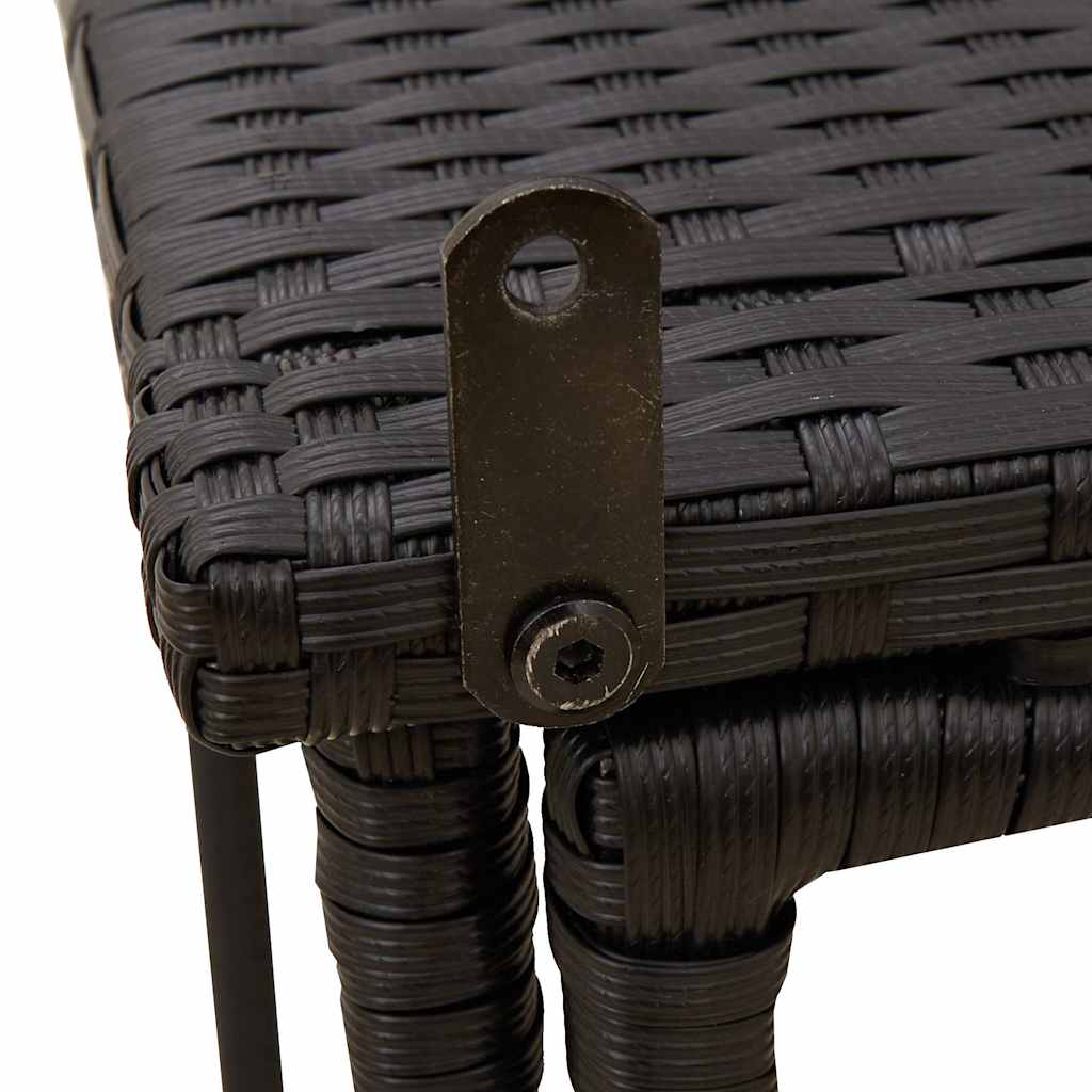 Folding Garden Table 90X51X75 Cm Poly Rattan - Model 4108254