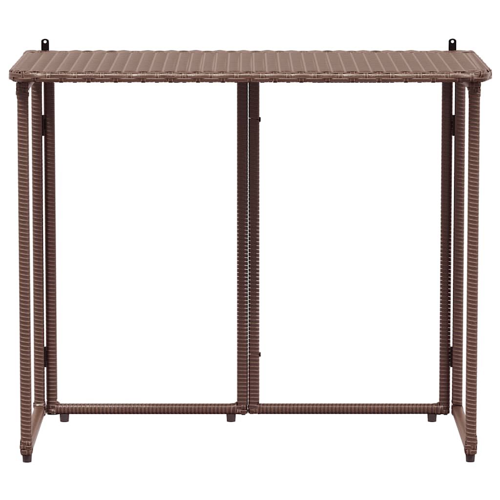 Folding Garden Table 90X51X75 Cm Poly Rattan - Model 4108254