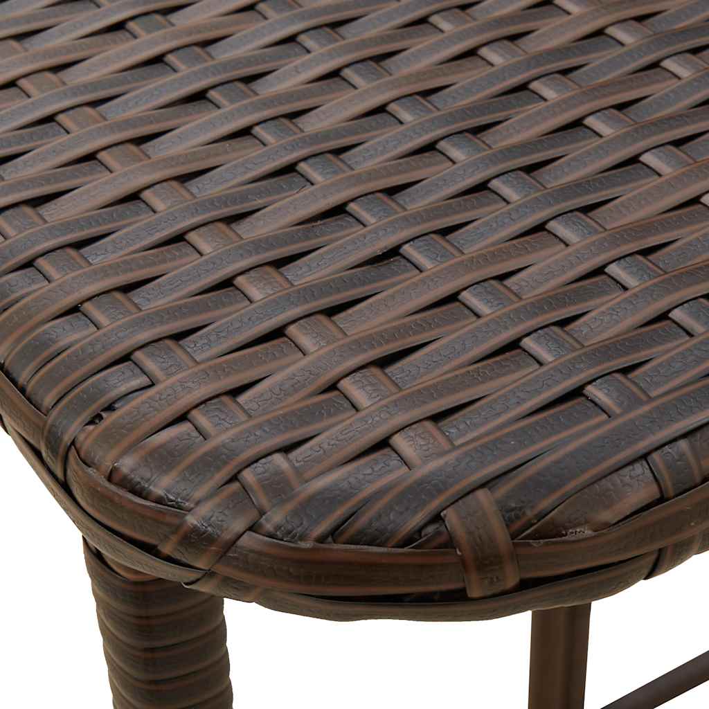 Folding Garden Table 90X51X75 Cm Poly Rattan - Model 4108254